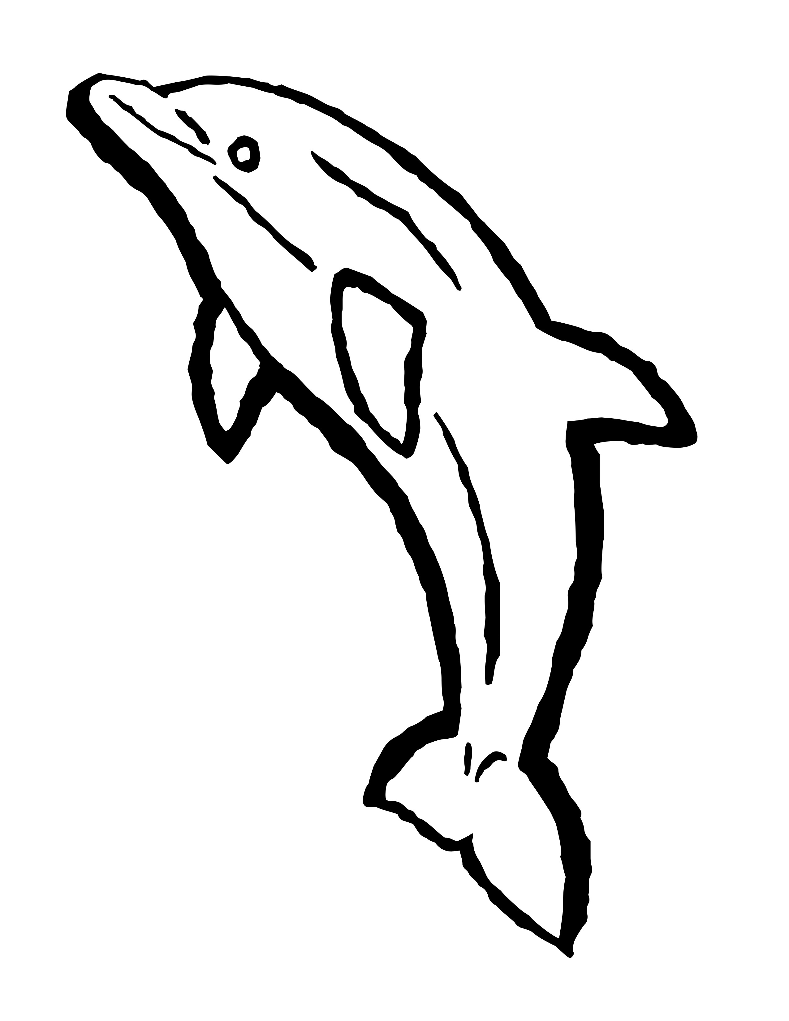 Dolphin Coloring Pages Free Printable Dolphins