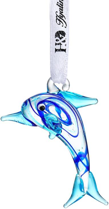 2" Glass Dolphin Ornament