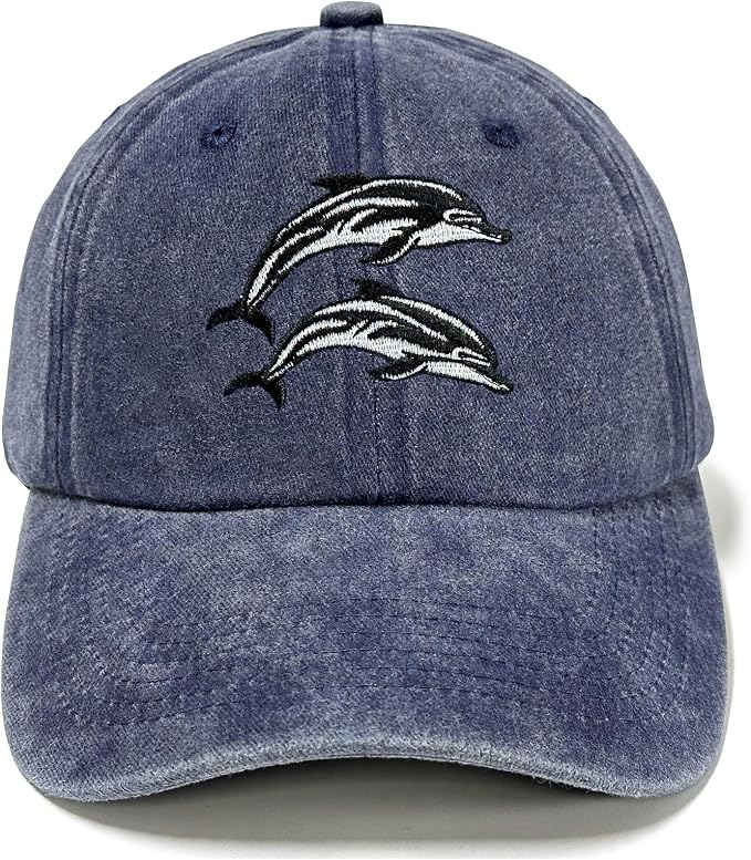 Embroidered Dolphin Hat