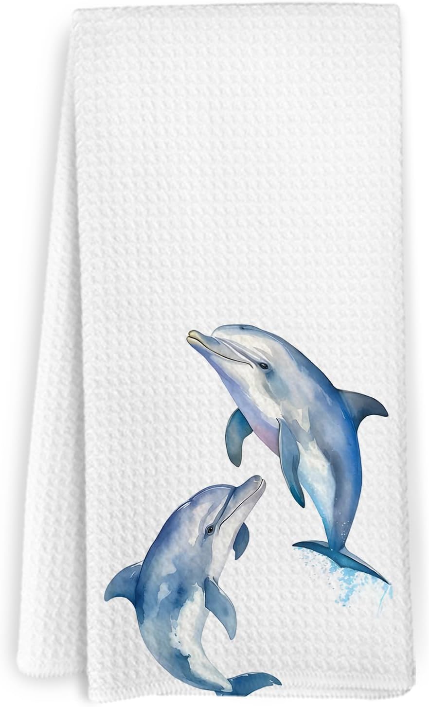 Coastal Dolphin Kitchen Towels