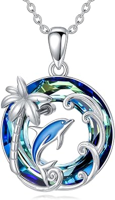 Dolphin Necklace, 925 Sterling Silver