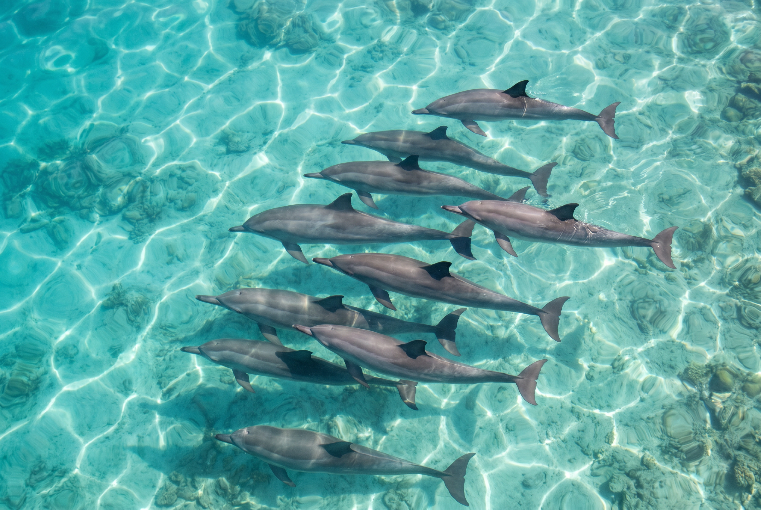Spinner Dolphin Pod